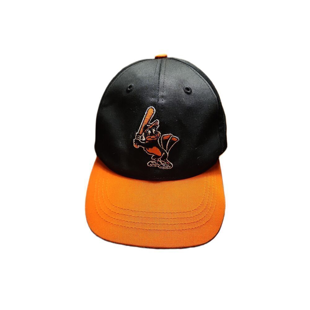 Orioles New Era Black Orange Kids Cap Embroidered Cartoon Bird Baseball‎ XXS